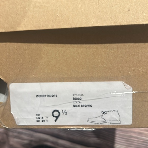 J.Crew Factory men’s rich brown Desert boots new in box - Picture 7 of 15